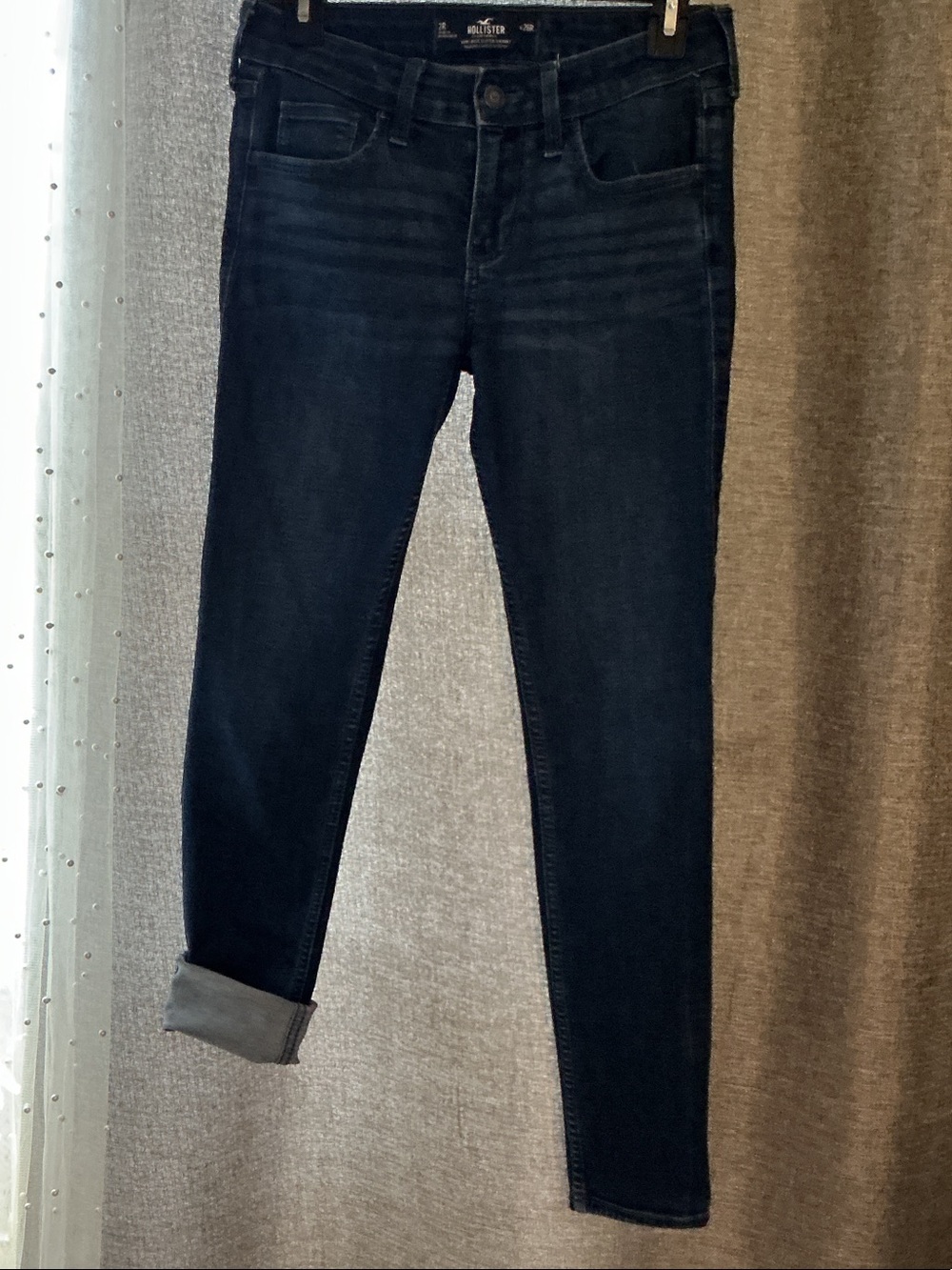 Hollister Women's Dark Indigo Skinny Jeans